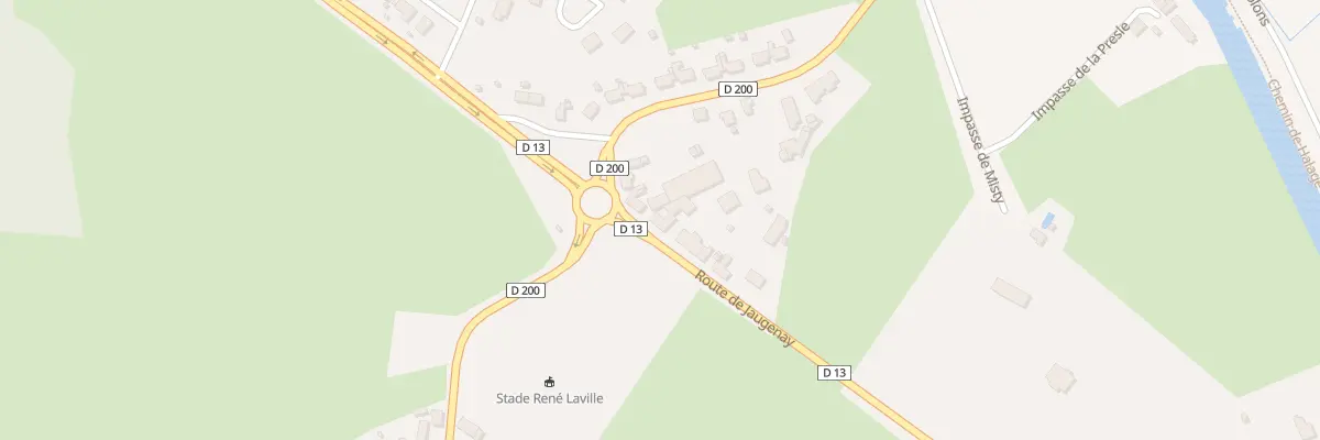 Plan du 3 Rte de Jaugenay à Chevenon