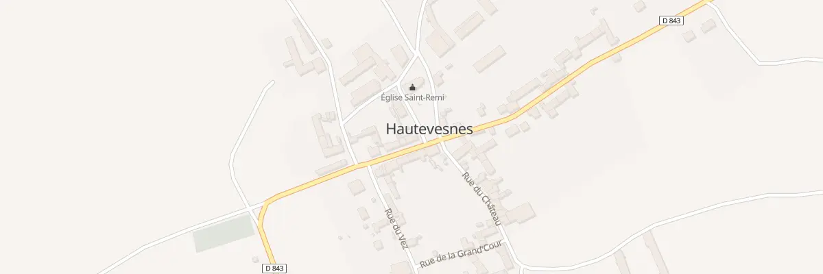 Plan du 2 Rue de la Mairie à Hautevesnes