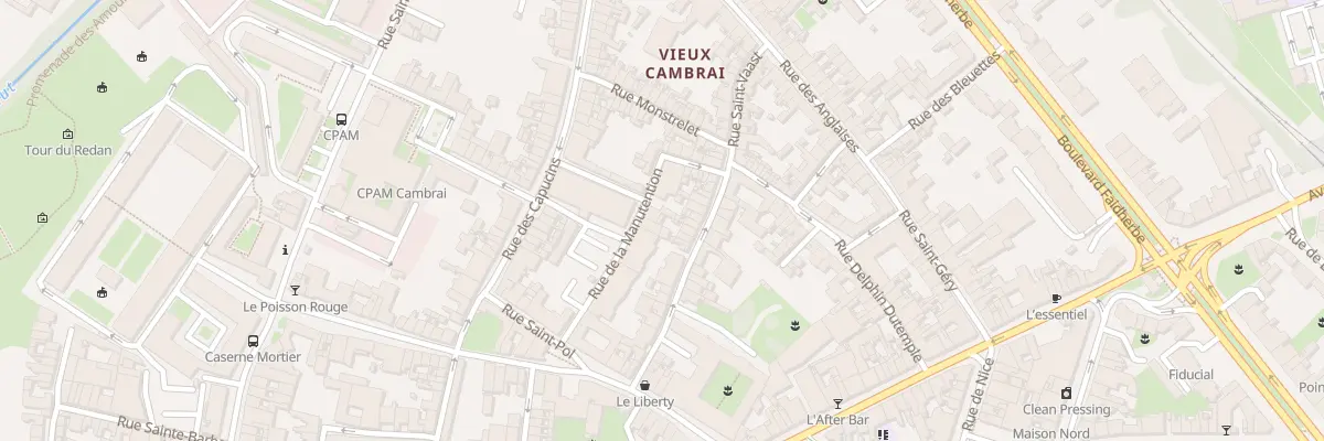 Plan du 4 Rue de la Manutention à Cambrai