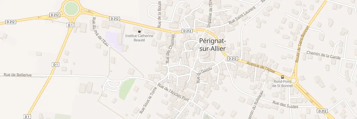 Plan du 14 Rue Sainte Agathe à Pérignat-sur-Allier