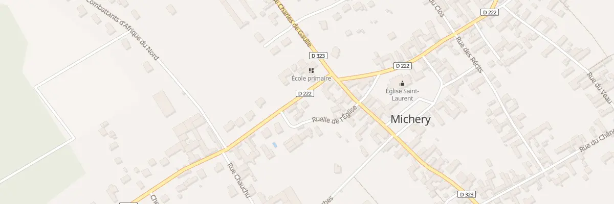 Plan du 1 Gr Grande Rue à Michery