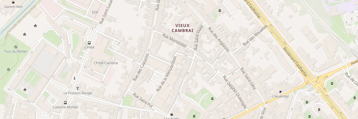 Plan du 8 Rue de la Manutention à Cambrai