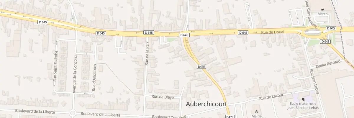 Plan du 10 Rue Bernonville à Auberchicourt