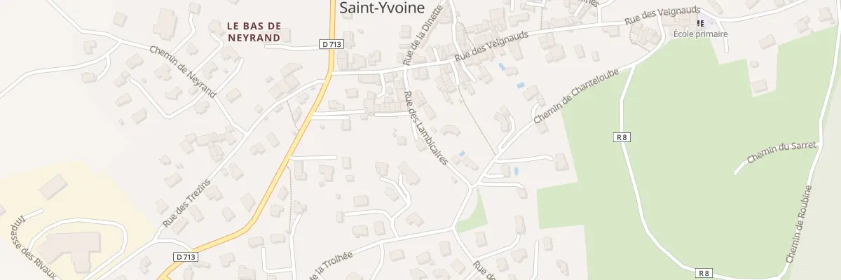 Plan du 8 Rue des Lambicaires à Saint-Yvoine