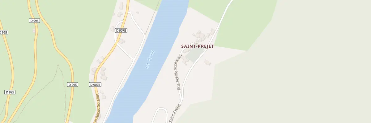 Plan du 5093 Rue de Saint Prejet à Massegros Causses Gorges