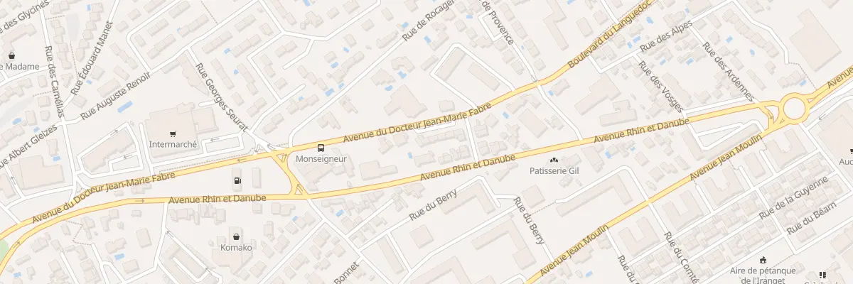 Plan du 9 Rue de l’Anjou à Béziers