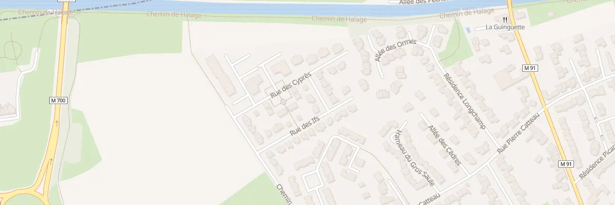 Plan du 3 Rue des Merisiers à Leers