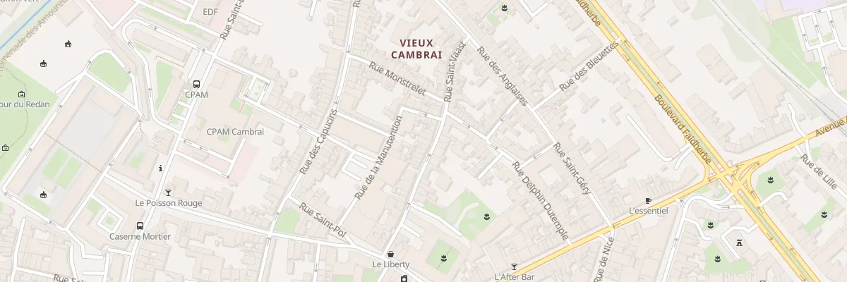 Plan du 31 Rue Saint-vaast à Cambrai