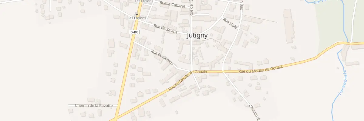 Plan du 1 Rue Bontemps à Jutigny