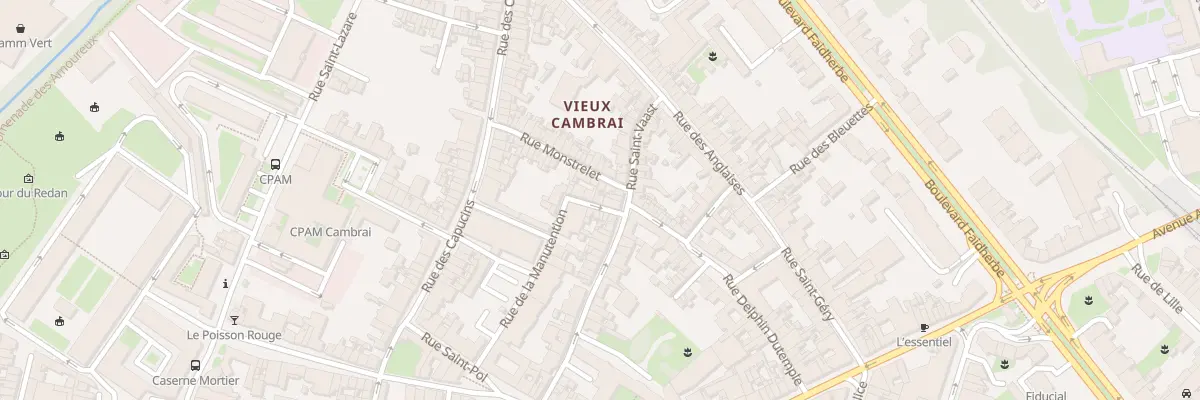 Plan du 15 Rue de la Manutention à Cambrai