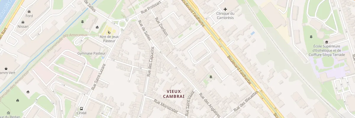Plan du 50 Rue des Anglaises à Cambrai