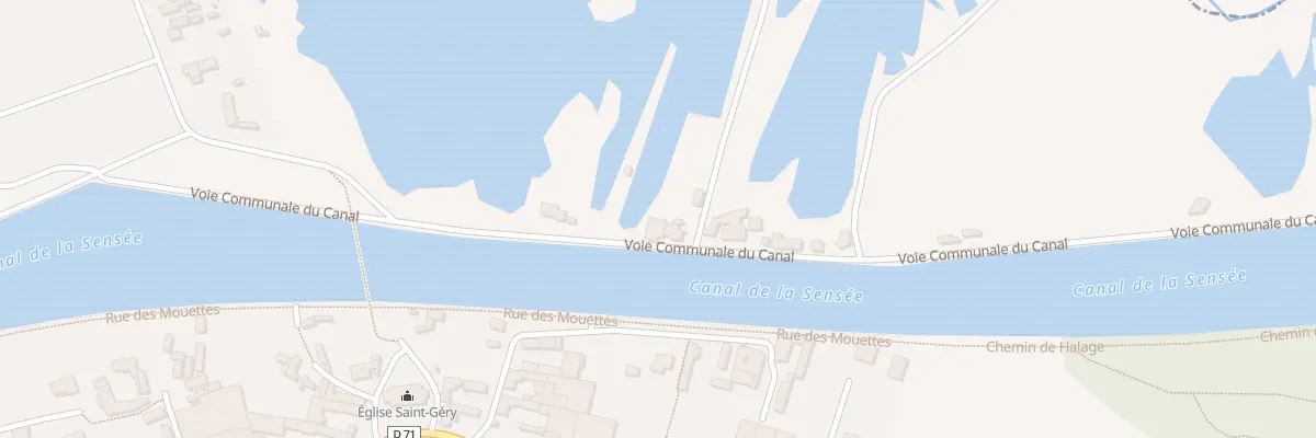 Plan du 3 Vc du Canal à Hem-Lenglet