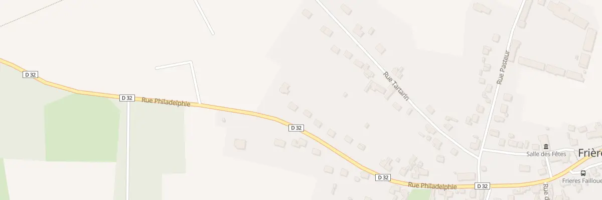 Plan du 9005 Rue de Philadelphie à Frières-Faillouël