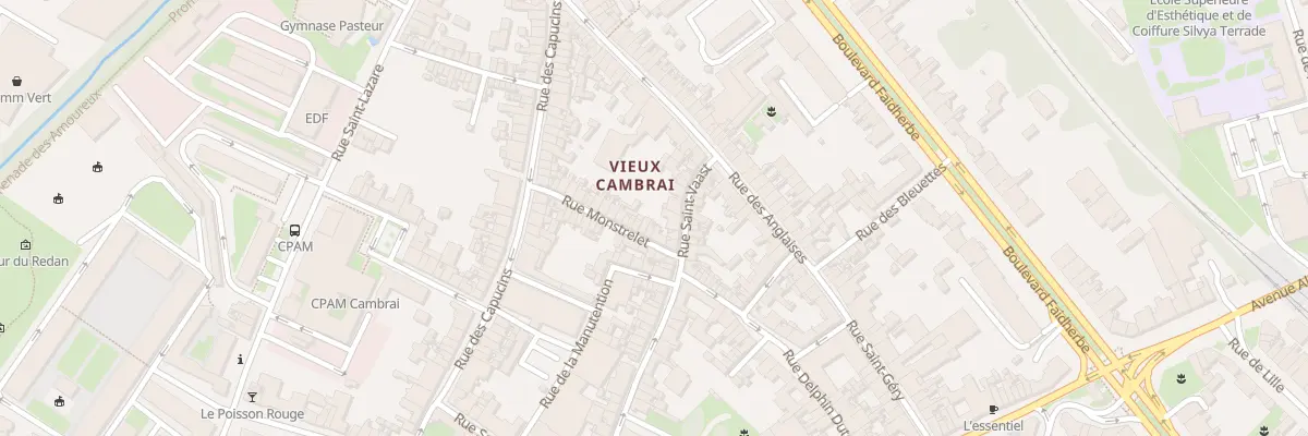 Plan du 4 Rue Monstrelet à Cambrai