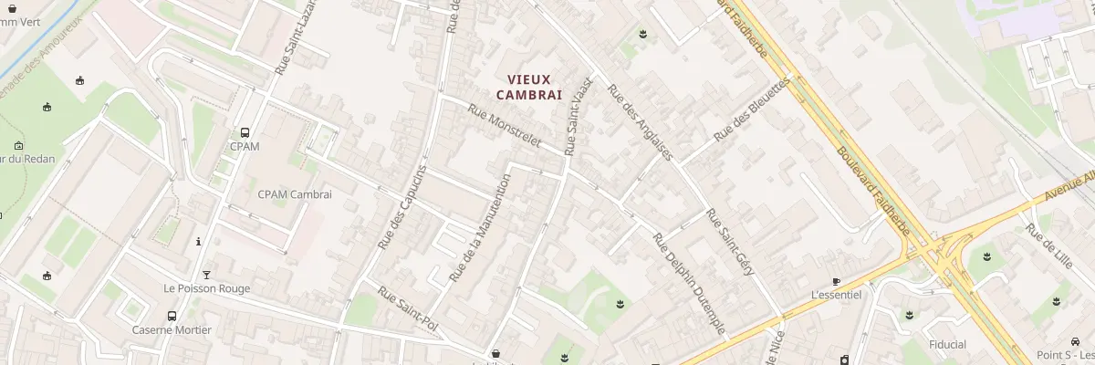 Plan du 16 Rue de la Manutention à Cambrai