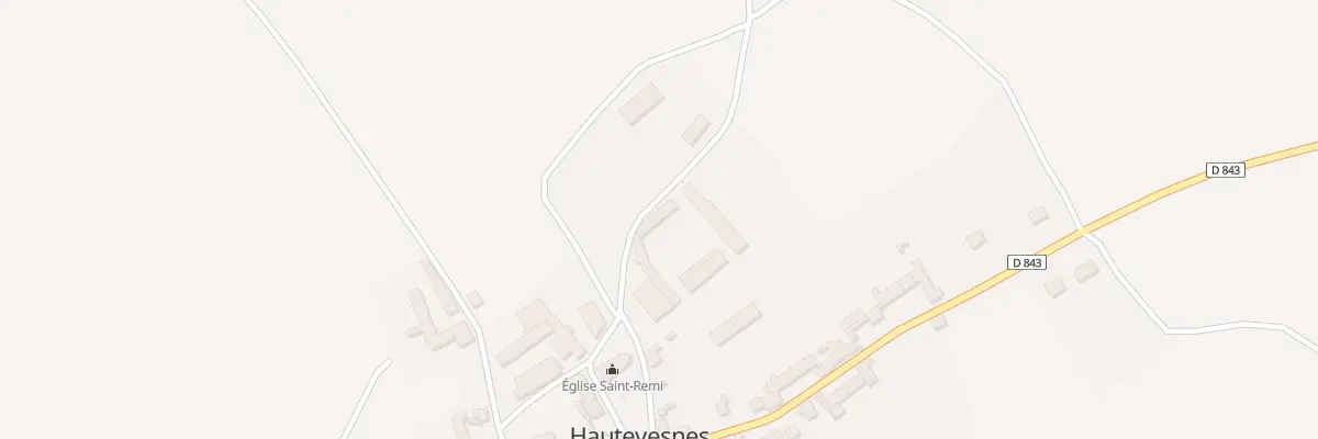 Plan du 2 Rue du Plateau à Hautevesnes