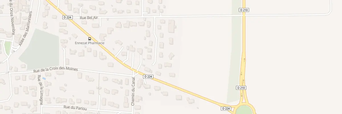 Plan du 19 Rte de Maringues à Ennezat