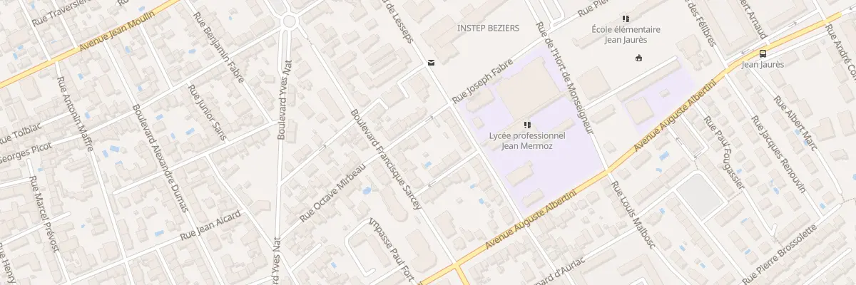 Plan du 6 Rue Beaumarchais à Béziers