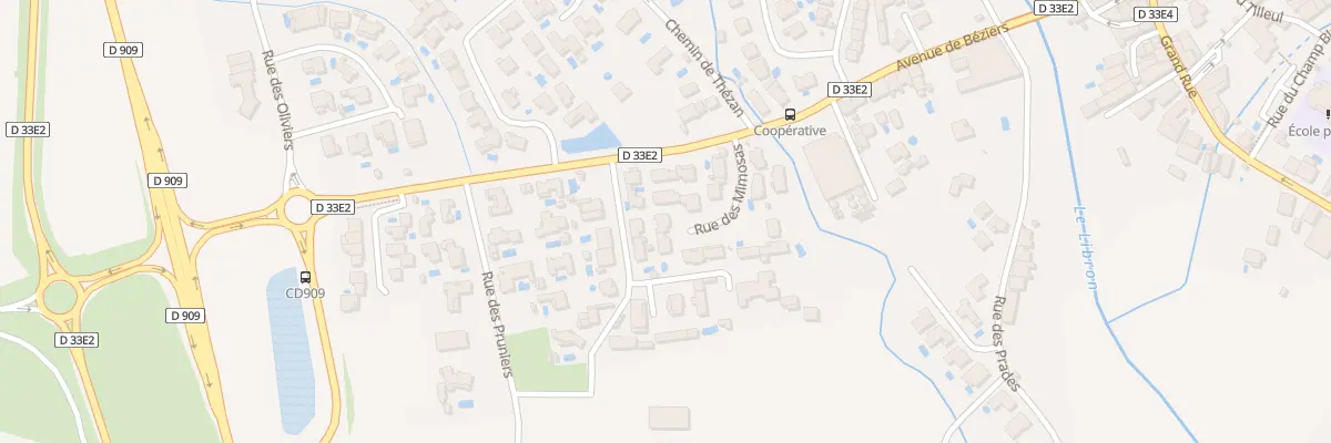 Plan du 10 Rue des Mimosas à Lieuran-lès-Béziers