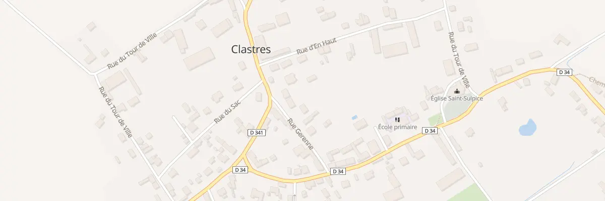 Plan du 23 Rue du Tour de Ville à Clastres