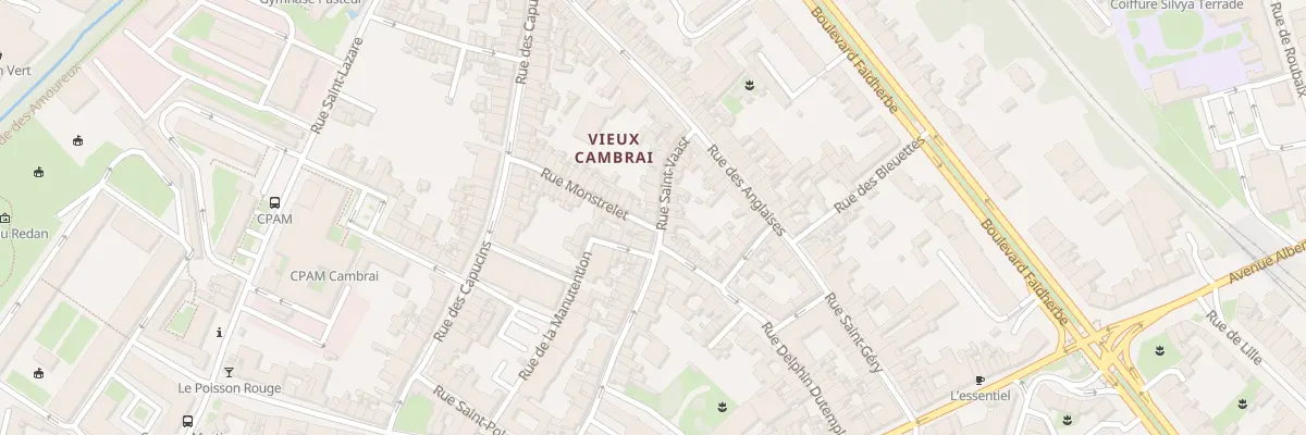 Plan du 47 Rue Saint-vaast à Cambrai