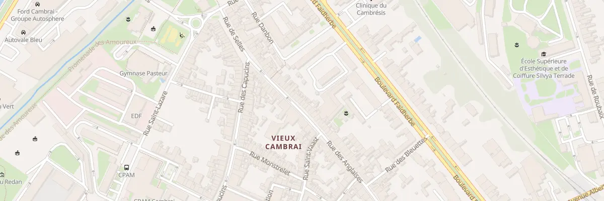 Plan du 40 Rue des Anglaises à Cambrai