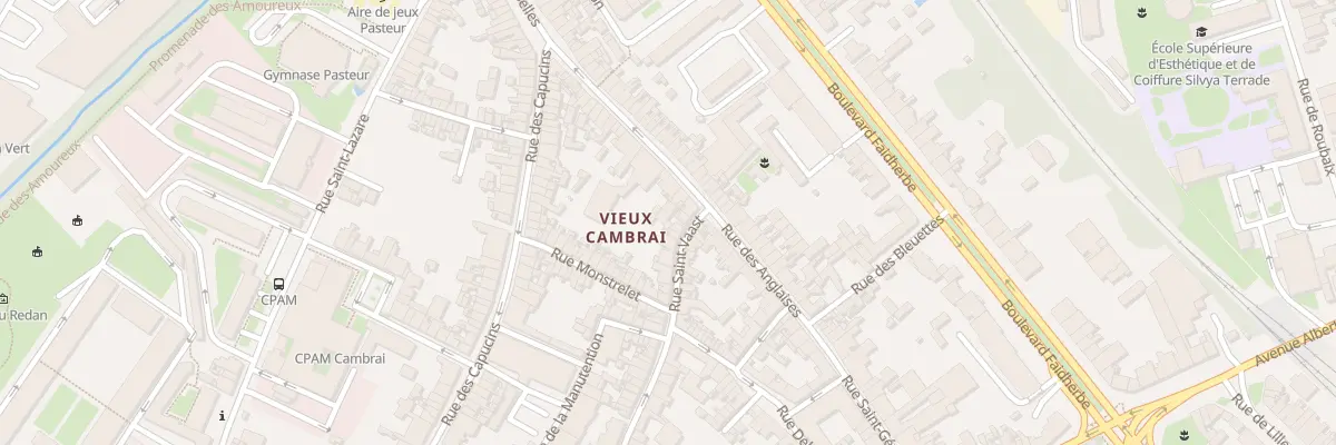 Plan du 59 Rue Saint-vaast à Cambrai