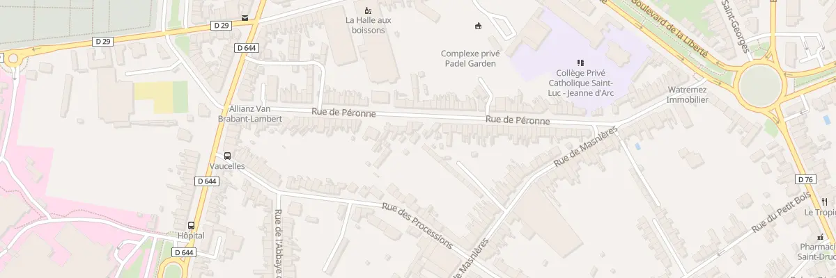 Plan du 71 Rue de Péronne à Cambrai