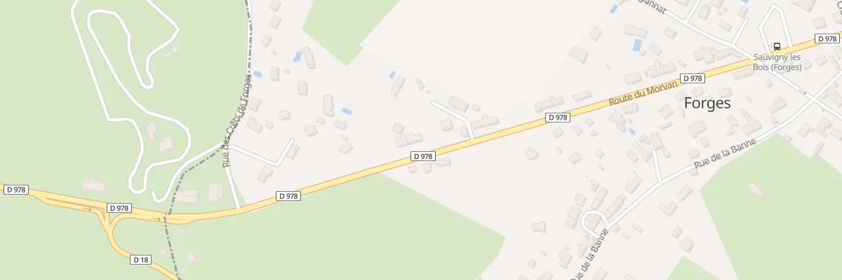Plan du 8 Rte du Morvan à Sauvigny-les-Bois
