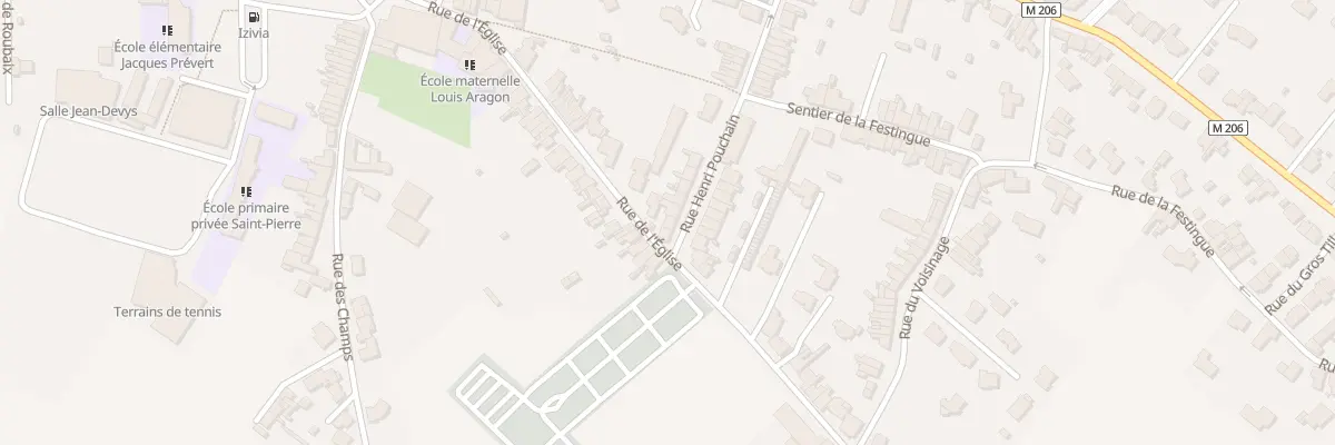 Plan du 80 Rue Henri Pouchain à Toufflers