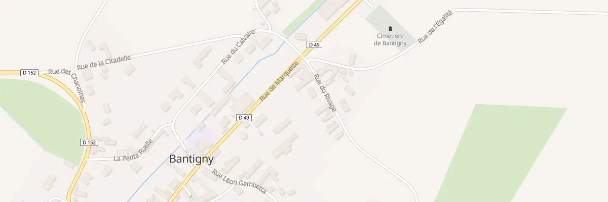 Plan du 58 Rue du Rivage à Bantigny