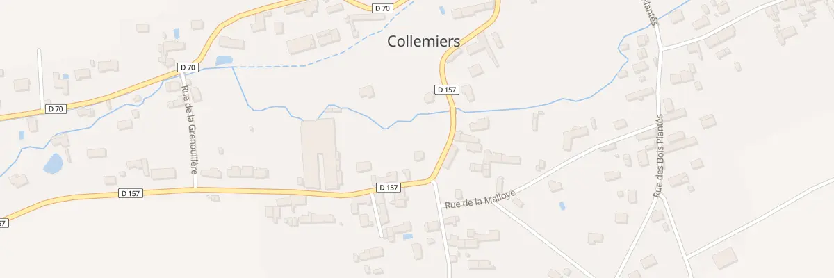 Plan du 2 Rue de la Vossière à Collemiers