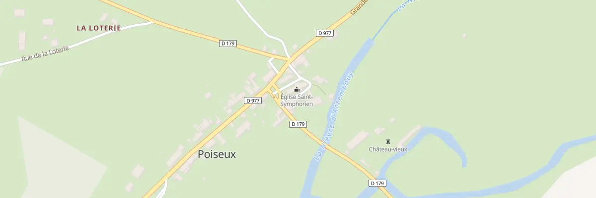 Plan du 117 Le Bourg à Poiseux