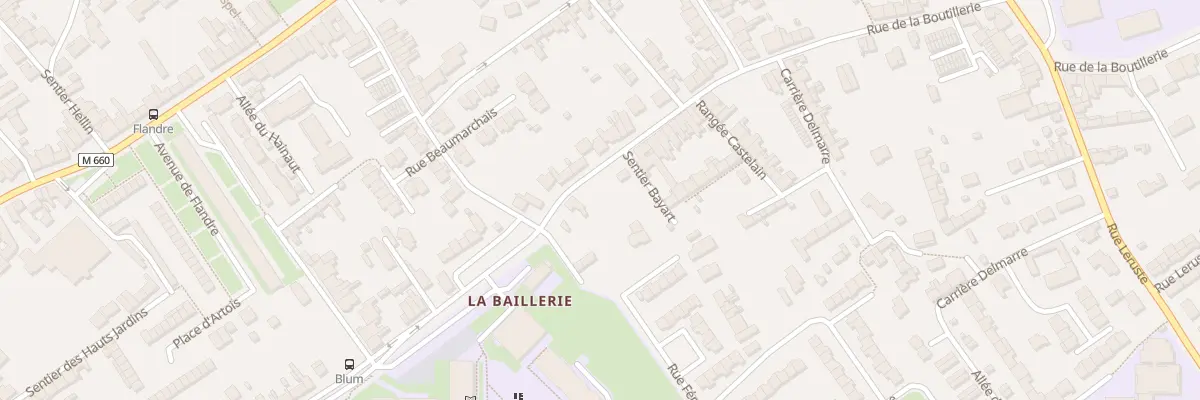 Plan du 190B Rue de la Baillerie à Wattrelos