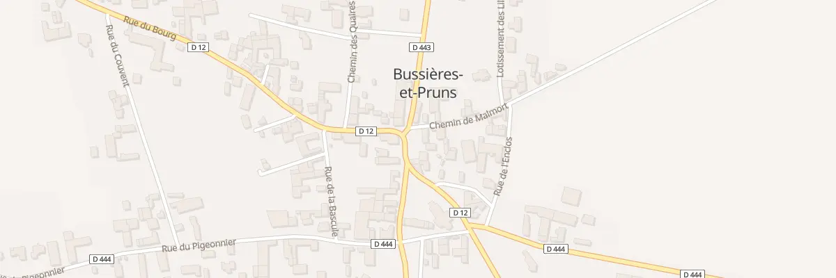 Plan du 2 Che de Malmort à Bussières-et-Pruns