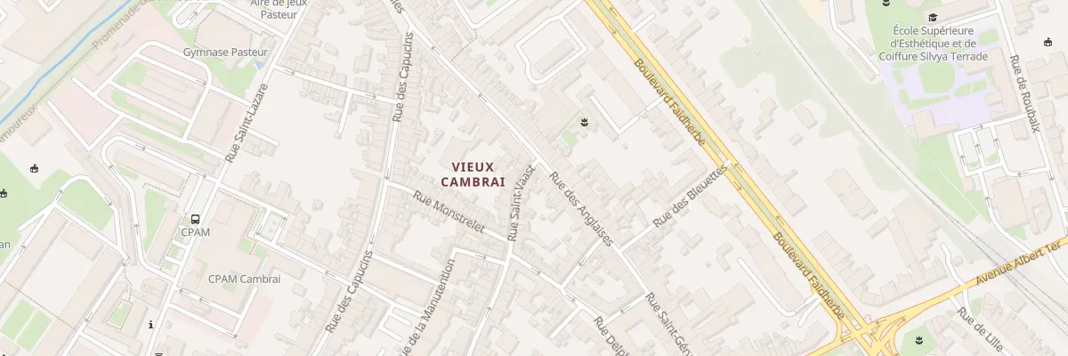 Plan du 46 Rue Saint-vaast à Cambrai