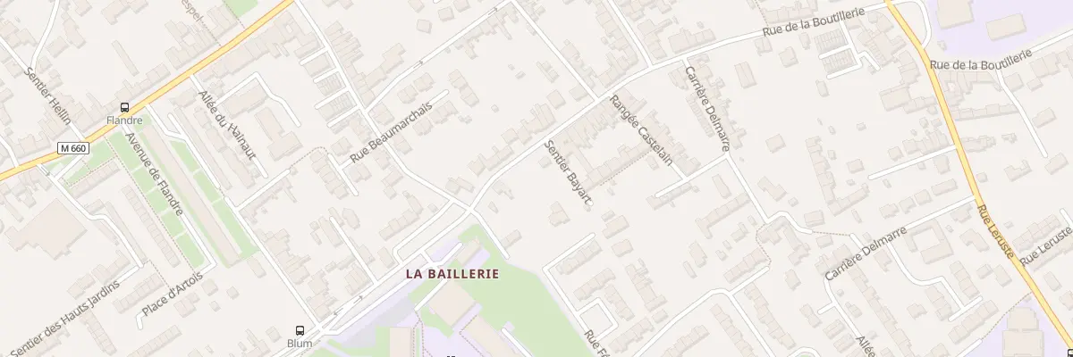 Plan du 190 Rue de la Baillerie à Wattrelos