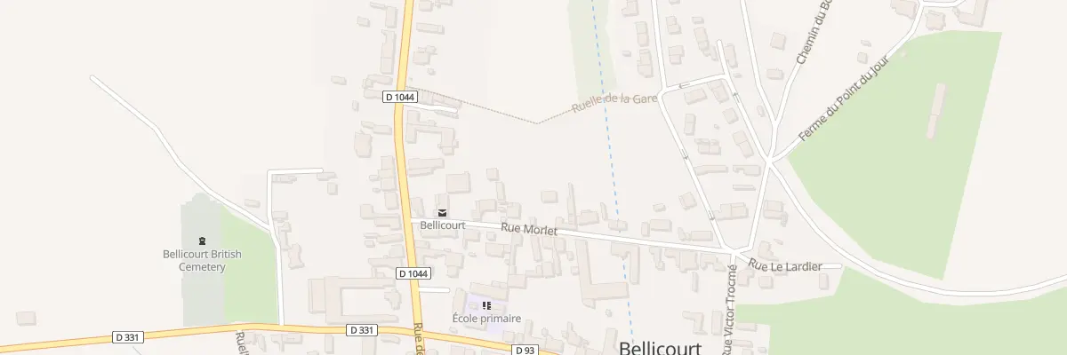 Plan du 11 Rue Morlet à Bellicourt