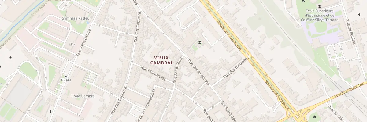 Plan du 48 Rue Saint-vaast à Cambrai