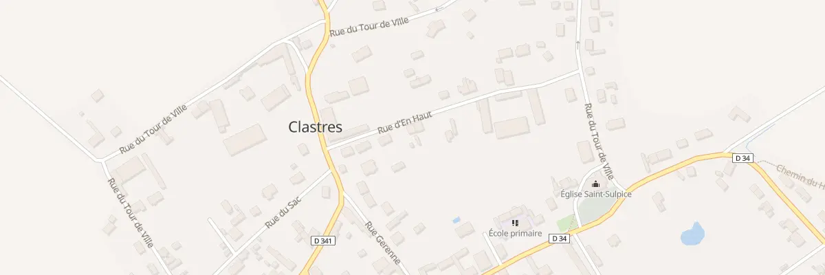 Plan du 3 Rue d’En Haut à Clastres
