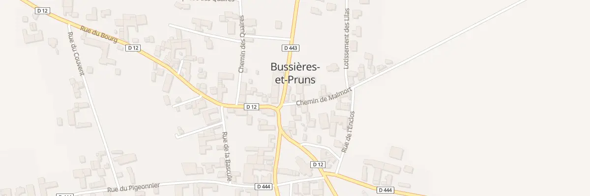 Plan du 1 Che de Malmort à Bussières-et-Pruns