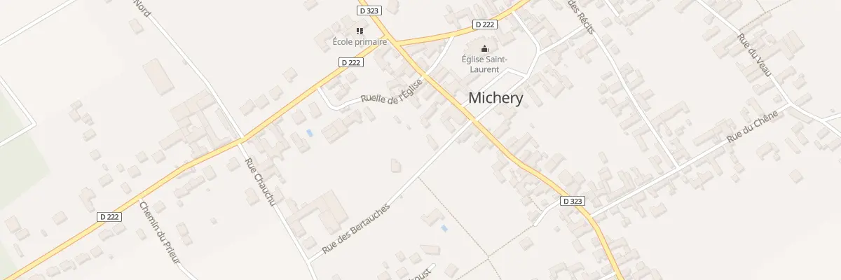 Plan du 2 Rue des Bertauches à Michery