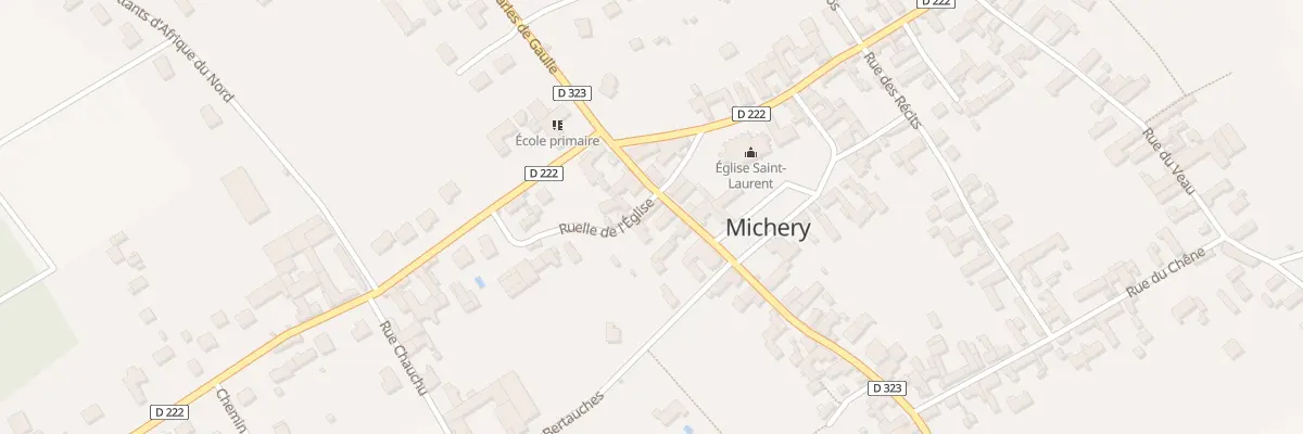 Plan du 20 Rue Charles de Gaulle à Michery