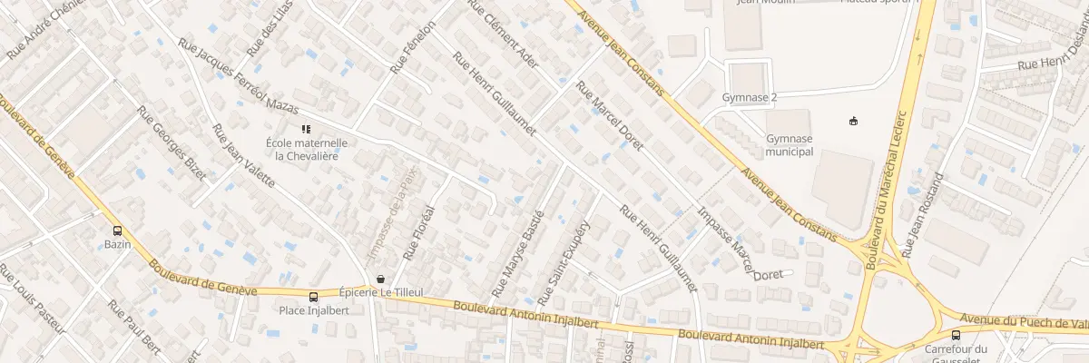 Plan du 25 Rue Maryse Bastié à Béziers