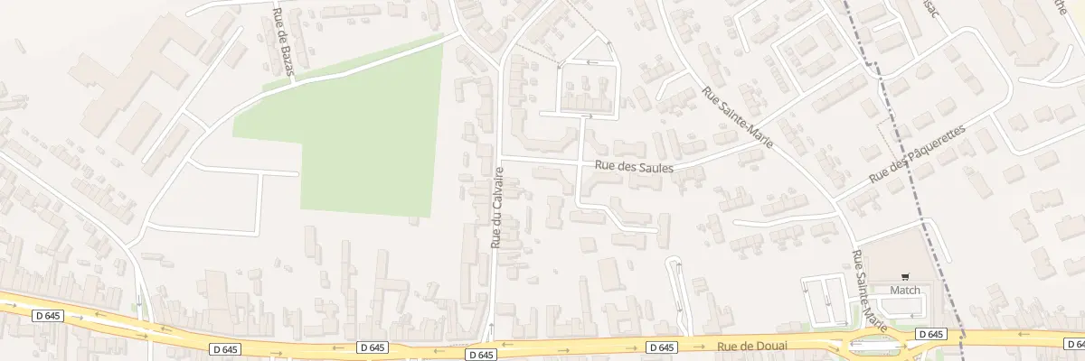 Plan du 23 Rue des Saules à Auberchicourt