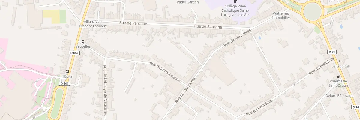 Plan du 36 Rue de Masnières à Cambrai
