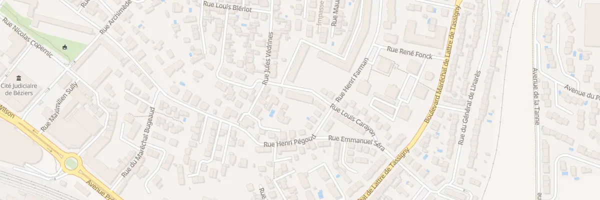 Plan du 24 Rue Henri Farman à Béziers
