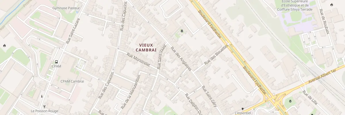 Plan du 7 Rue des Anglaises à Cambrai