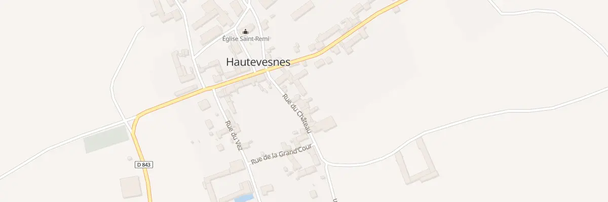 Plan du 9 Rue du Château à Hautevesnes