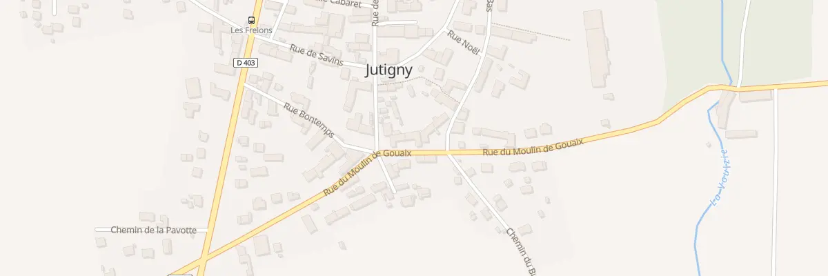 Plan du 9 Rue du Moulin de Gouaix à Jutigny